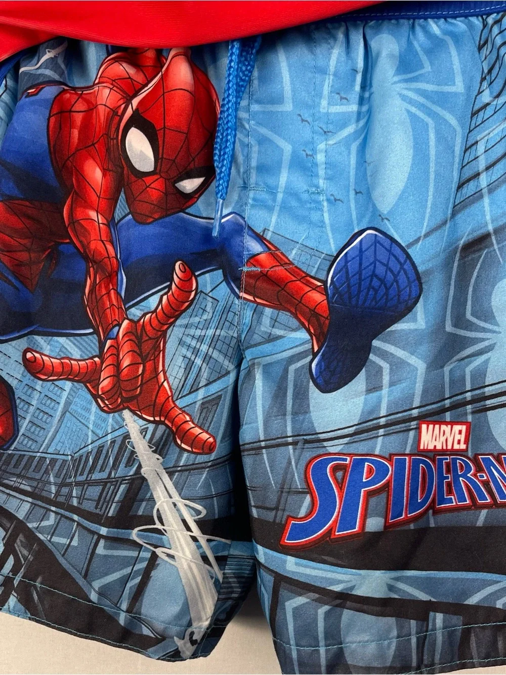 Marvel Boys' Spider-Man Red & Blue Swim Set
